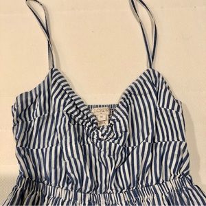 Jcrew - Blue and White striped cami sundress